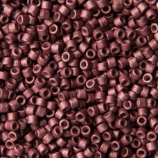 DB1167 Pink Berry Galvanized-Dyed Matte, Size 11/0 Miyuki Delica Beads, 5.2g app...