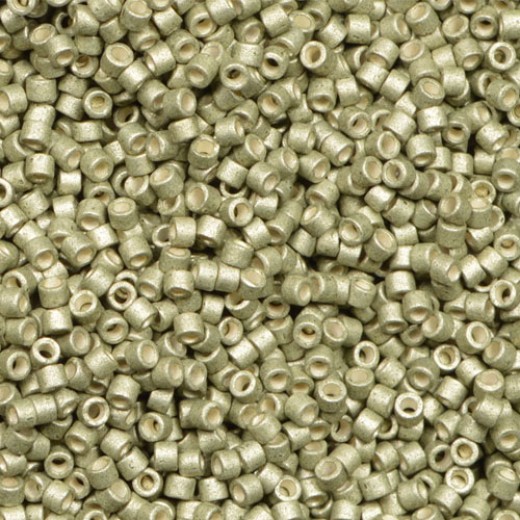DB1170 Galvanized Matte Aloe, Size 11/0 Miyuki Delica Beads, 5.2g approx.