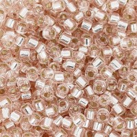 DB1203 Pink Mist Silver Lined, Size 11/0 Miyuki Delica Beads, 5.2g approx.