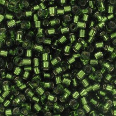 DB1207 Olive Silver Lined, Size 11/0 Miyuki Delica Beads, 5.2g approx.