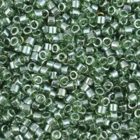 DB1227 Transparent Olive Luster, Size 11/0 Miyuki Delica Beads, 5.2g approx.