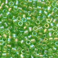 DB1246 Green AB Transparent AB, Size 11/0 Miyuki Delica Beads, 50g approx.