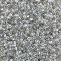 DB1251 Grey Mist Transparent AB, Size 11/0 Miyuki Delica Beads, 5.2g approx.