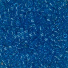 DB1318 Capri Blue Transparent Dyed, Size 11/0 Miyuki Delica Beads, 5.2g approx.