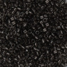 DB1319 Dark Grey Charcoal Transparent Dyed, Size 11/0 Miyuki Delica Beads, 5.2g ...