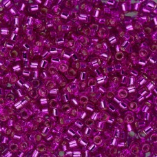 DB1340 Fuchsia Silver Lined-Dyed, Size 11/0 Miyuki Delica Beads, 5.2g approx.