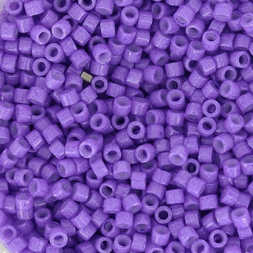 DB1379 Violet Opaque Dyed, Size 11/0 Miyuki Delica Beads, 5.2g approx.