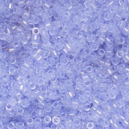DB1407 Transparent Pale Amethyst, Size 11/0 Miyuki Delica Beads, 5.2g approx. *Being discontinued by Factory*