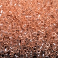 DB1410 Transparent Pale Peach, Size 11/0 Miyuki Delica Beads, 5.2g approx. *Bein...