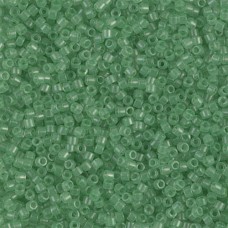 DB1414 Light Green Mint Transparent, Size 11/0 Miyuki Delica Beads, 5.2g approx....