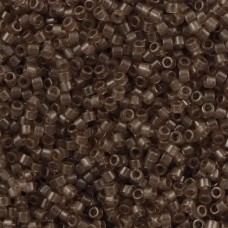 DB1417 Taupe Transparent, Size 11/0 Miyuki Delica Beads, 5.2g approx.  *Being di...