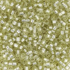 DB1432 Pale Yellow Silver Lined, Size 11/0 Miyuki Delica Beads, 5.2g approx. *Be...