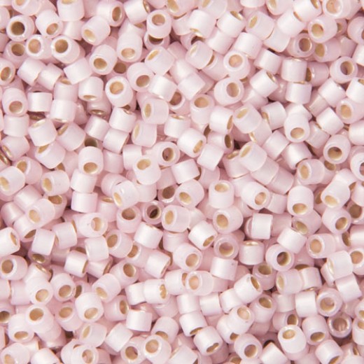 DB1457 Silver Lined Pale Rose Opal, Size 11/0 Miyuki Delica Beads, 50 Grams *Being discontinued by Factory*