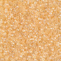 DB1478 Pale Apricot Transparent Luster, Size 11/0 Miyuki Delica Beads, 5.2g approx. *Being discontinued by Factory*