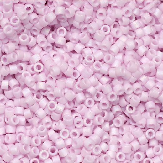 DB1524 Matte Opaque Pale Rose, Size 11/0 Miyuki Delica Beads, 5.2g approx.