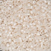 DB1530 White Bisque Opaque Ceylon, Size 11/0 Miyuki Delica Beads, 5.2g approx.