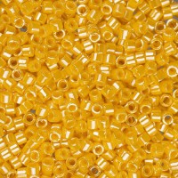 DB1562 Yellow Canary Opaque Luster, Size 11/0 Miyuki Delica Beads, 5.2g approx.