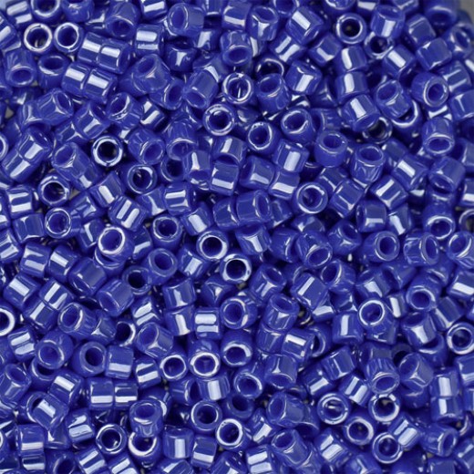 DB1569 Blue Cyan Opaque Luster, Size 11/0 Miyuki Delica Beads, 5.2g approx.