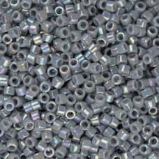 DB1579 Grey Ghost Opaque AB, Size 11/0 Miyuki Delica Beads, 5.2g approx. 
