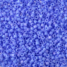 DB1597 Matted Opaque Cyan Blue AB, Size 11/0 Miyuki Delica Beads, 5.2g approx.
