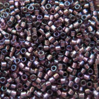 DB1760 Sparkling Lined Smoky Amethyst AB, Size 11/0 Miyuki Delica Beads, 5.2g approx.