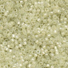 DB1765 Sparkling Celery Lined Opal AB, Size 11/0 Miyuki Delica Beads, 5.2g appro...