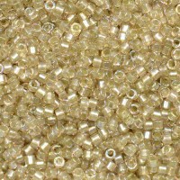 DB1766 Sparkling Celery Lined Light Tea Rose AB, Size 11/0 Miyuki Delica Beads, 50 Gram