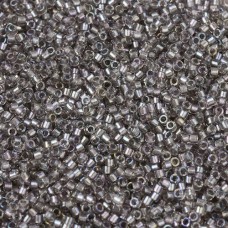 DB1772 Sparkling Pewter Lined Crystal AB, Size 11/0 Miyuki Delica Beads, 5.2g ap...