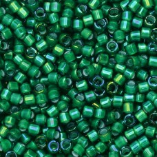 DB1788 White Lined Emerald AB, Size 11/0 Miyuki Delica Beads, 5.2g approx.