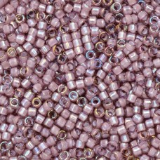 DB1791 White Lined Amethyst AB, Size 11/0 Miyuki Delica Beads, 5.2g approx.