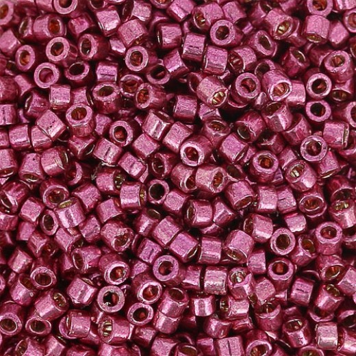 DB1849 Duracoat Galvanized Magenta, Size 11/0 Miyuki Delica Beads, 5.2g approx.