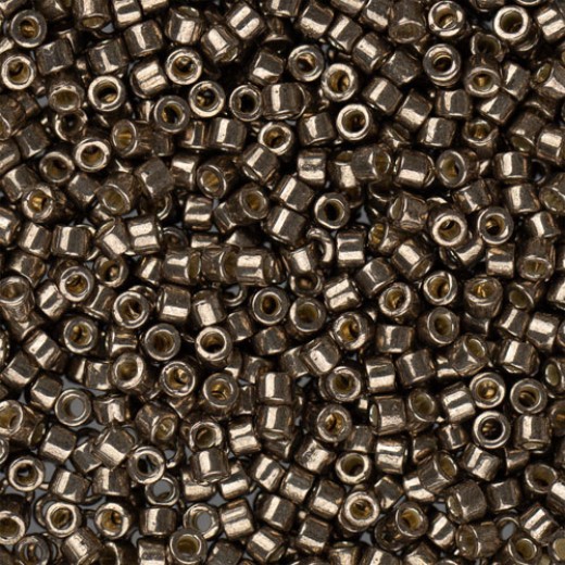 DBM1852 Miyuki  Miyuki Delica Beads Size 10/0 - Duracoat Galvanised Pewter - 5.2grms 
