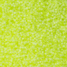 DB1857 Lime Acid Silk Inside Dyed, Size 11/0 Miyuki Delica Beads, 5.2g approx. 