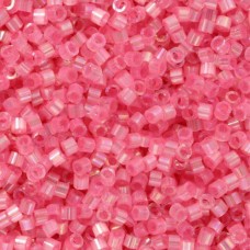 DB1875 Light Carnation AB Silk Inside Dyed, Size 11/0 Miyuki Delica Beads, 5.2g ...