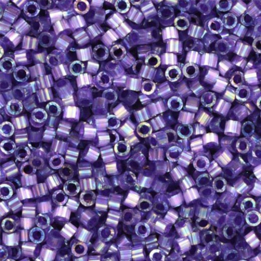 DB1881 Dark Orchid AB Silk Inside Dyed Size 11/0 Miyuki Delica Beads 5.2g approx. 