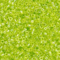 DB1888 Chartreuse Transparent Luster, Size 11/0 Miyuki Delica Beads, 5.2g approx. 
