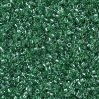 DB1889 Green Transparent Luster, Size 11/0 Miyuki Delica Beads, 5.2g approx. 