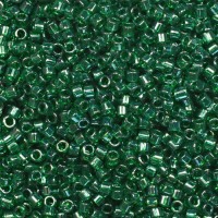 DB1894 Emerald Transparent Luster, Size 11/0 Miyuki Delica Beads, 5.2g approx. 