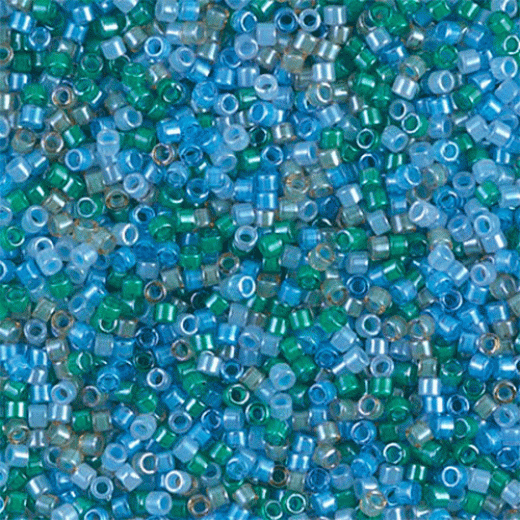 DB2067 Luminous Mix 7 Miyuki Delica Beads Size 11/0 (5.2g approx.)