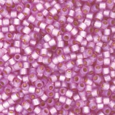 DB2180  Semi-Frosted Silver Lined Dyed Orchid 11/0 Duracoat Miyuki Delica Beads...