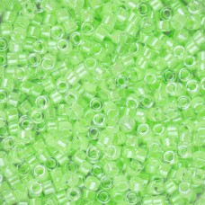 DB2040 Light Green Luminous Neon Colour, Size 11/0 Miyuki Delica Beads, 5.2g app...