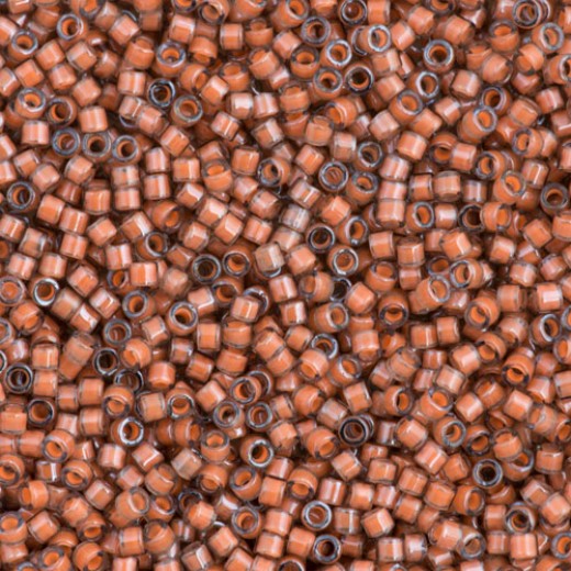 DB2044 Luminous Guava, Size 11/0 Miyuki Delica Beads, 5.2g approx.