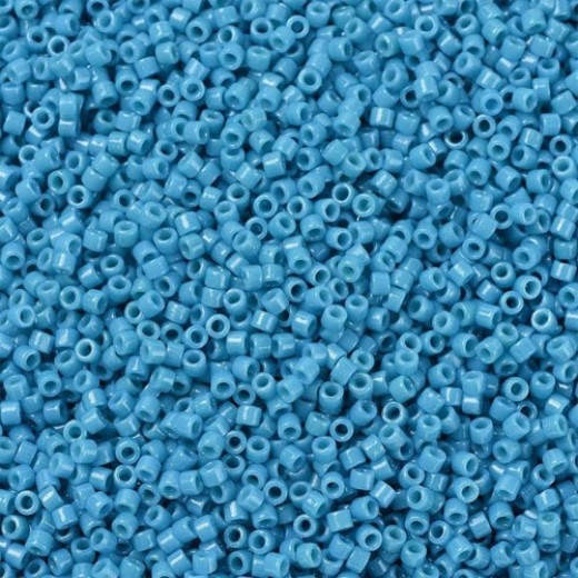 DB2133B Duracoat Opaque Dyed Capri Blue, Size 11/0 Miyuki Delica Beads, 50gm bag