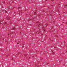 DB2153 Pink Parfait Silver Lined Dyed Duracoat Miyuki 11/0 Delica Beads, 5.2g ap...
