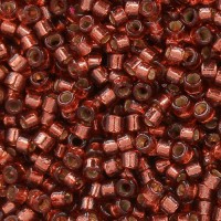 DB2160 Silver Lined Dyed Magenta 11/0 Duracoat Miyuki Delica Beads, 5.2g approx