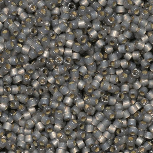DB2185 Semi-Frosted Silver Lined Dyed Acacia 11/0 Duracoat Miyuki Delica Beads, 50gm