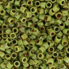 DB2265 Picasso Chartreuse Matte, Size 11/0 Miyuki Delica Beads, 5.2gm