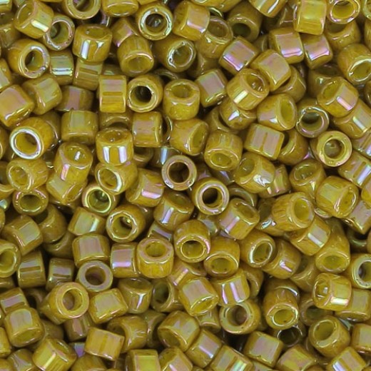 DB2272 Glazed Opaque Pistachio Size 11/0 Miyuki Delica Beads, 5.2gm approx.