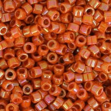 DB2274  Glazed Opaque Burnt Orange Size 11/0 Miyuki Delica Beads, 5.2gm approx.