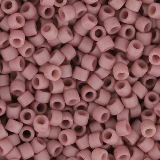 DB2294  Frost Opaque Glazed Mauve Size 11/0 Miyuki Delica Beads, 5.2gm approx.
